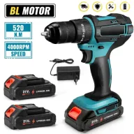 Taladro con 2 baterías eléctrico y portátil