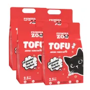 Arena para Gatos de Tofu, 4 Uds x 6L, Absorbente y Sin Polvo