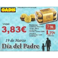 Bombones Ferrero Rocher Gold 16 uds. a solo 3,83€ c/u