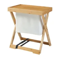 Mesa Plegable Hattfjelldal con Bolsa de Bambú para Camping