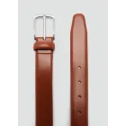 Cinturón marrón de piel, talla 80