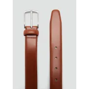 Cinturón marrón de piel, talla 80