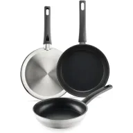 Sartenes BRA Antistick Inox 18/22/26 cm - Set de 3 piezas