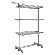 Tendedero Plegable de 4 Niveles con Ruedas y Alas SONGMICS