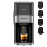 Cafetera Compacta Cecotec 4 en 1, 1350W, Apta para Molido