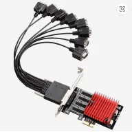 8 Puertos RS232 PCI Express, Tarjeta Serial