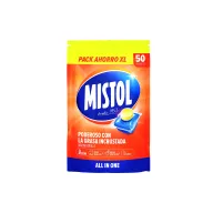 Lavavajillas Mistol All In One - 50 Pastillas Desengrasantes