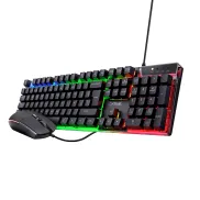 Teclado y Ratón Gaming GXTrust 838 Azor con Iluminación LED