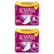 Compresas Ausonia Ultrafina 30 Unidades con Alas - 50% Off