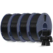 Filamento HS-PLA 1,75 mm, 4 kg negro para impresión 3D