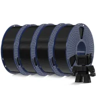 Filamento HS-PLA 1,75 mm, 4 kg negro para impresión 3D