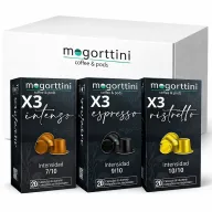 Mogorttini - 180 Cápsulas de Café: Espresso, Intenso y Ristretto
