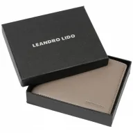 Cartera gris Classic Leandro Lido
