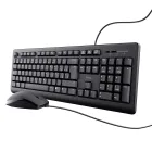 Teclado y Ratón con Cable Trust Taro - QWERTY Español 1.8m