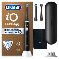 Cepillo Eléctrico Oral-B iO 6 Negro, Cabezales y Estuche
