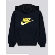 Sudadera Negra con Capucha para Niño Nike Club