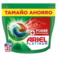 Ariel PODs Platinum Detergente Líquido + Quitamanchas 35 Lavados