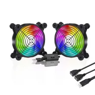 Ventiladores Multiusos con Control de Velocidad y LED Colores