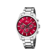 Reloj Cronógrafo Analógico Hombre Acero Inoxidable Plateado