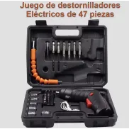 Juego básico de 47 piezas destornillador eléctrico