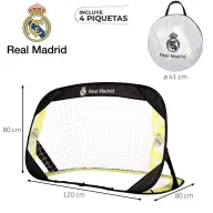 Porterías Pop-Up Fútbol Real Madrid - Set 2 Unidades