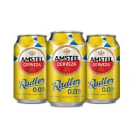 Pack de 36 Latas Amstel Radler 0,0 Sin Alcohol con Limón