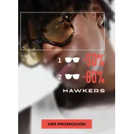 Gafas: 50% en 1 par, 60% en 2 o más