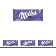Pack 4 Tabletas de Chocolate con Leche Milka, 125 g