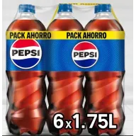 Pepsi Pack de 6 Botellas de 1.75L - Refresco de Cola
