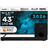TV Nilait Prisma 43" 4K Smart LED con Barra de Sonido 120W