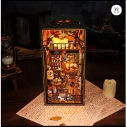 Rincón de Lectura en Miniatura: Kit de Manualidades 3D de Madera