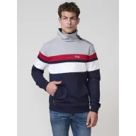 Sudadera con cremallera para hombre Koroshi cuello alto