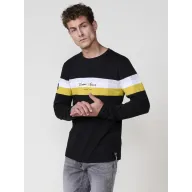 Camiseta navy de hombre de manga larga, 100% algodón Koroshi