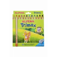 Lápices de Colores 12 Unidades Alpino Trimax