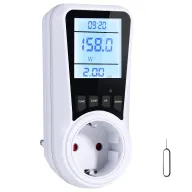 Medidor eléctrico Vinabo 16A, 3680W, LCD, 7 modos de uso