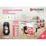 Cafetera Bosch Tassimo Happy 0,7L con 20€ de descuento