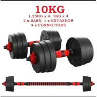 Mancuernas ajustables 10KG para entrenamiento en casa