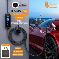 Cargador portátil tipo 2 3,5 kW 16A para vehículos eléctricos