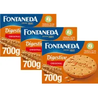 Galletas Fontaneda Digestive Original 700 g - Pack de 3