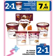 Tarrinas 460ml Haagen Dazs - Promo 2x1 y Día del Club