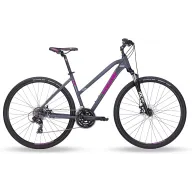 Bicicleta Joy I-Peak 1.0 para Mujer, Gris Mate y Rosa, 50"