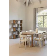 Mesa ovalada Miller de madera de mango 240x100 cm