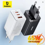 Cargador Rápido Baseus GaN5 Pro 65W | 1xUSB-A + 2xUSB-C