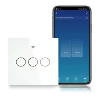 Interruptor ZigBee WiFi MOES 3 Vías