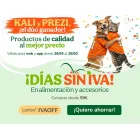 Día sin IVA en alimentación y accesorios del 26 al 28