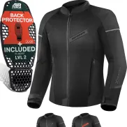 Chaqueta de Moto Hombre SHIMA X-MESH con Protector Espalda