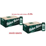 Cerveza Mahou Original: 56 Latas a 0.29€ con Cupón y Envío Gratis