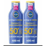 Pack NIVEA SUN Leche Solar FP50+ 400 ml - Protege & Hidrata