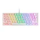 Teclado Mecánico Mars Gaming MK60 Blanco, Switch Azul FRGB