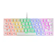 Teclado Mecánico Mars Gaming MK60 Blanco, Switch Azul FRGB